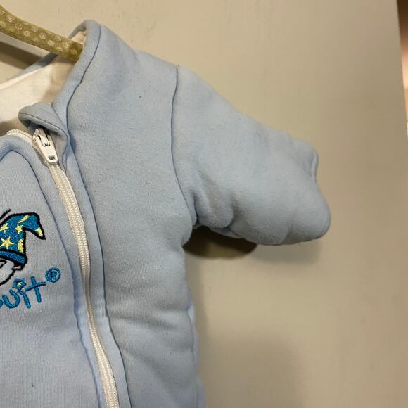 Baby Merlin's Magic Sleepsuit Swaddle Transition Sleepsack Blue Sz Small 3-6 mo - Picture 7 of 10